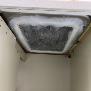 ミカドトップオープン食洗機取替え　ステンレスふた取付け